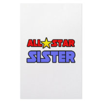 All Star Sister stationery by Proud_Sister_Shirts All Star Sister stationery
