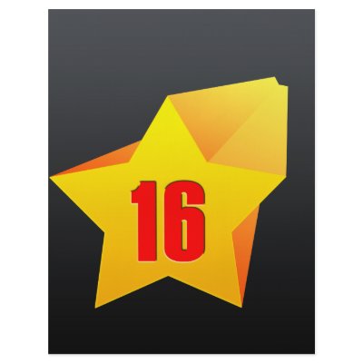 All Star Sixteen years old! Birthday Personalized Flyer by birthdaybox