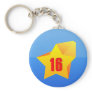 All Star Sixteen years old! Birthday Keychains
