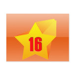 All Star Sixteen years old! Birthday Post Card