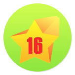 All Star Sixteen years old! Birthday Sticker