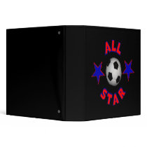 All Star Soccer Vinyl Binder