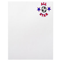 All Star Soccer Letterhead Design