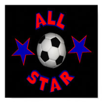 All Star Soccer Poster