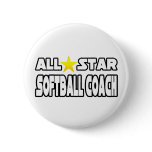 All Star Softball Coach Button