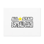 All Star Softball Coach Post Cards