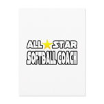 All Star Softball Coach Post Cards
