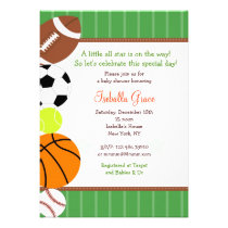 All Star Sport Baby Shower Invitation invitations