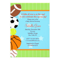 All Star Sport Baby Shower Invitation invitations