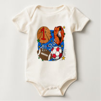 All Star Sports 1st Birthday Tshirts and Gifts