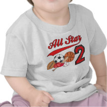 All Star Sports 2nd Birthday Shirt