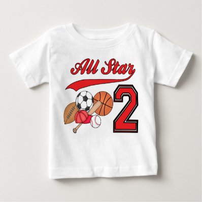 All Star Sports 2nd Birthday T-shirt