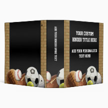 All Star Sports Balls w/ Brick Wall Binder