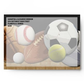 All Star Sports Balls w/ Brick Wall envelope