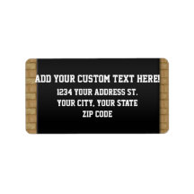 All Star Sports Balls w/ Brick Wall Custom Address Labels