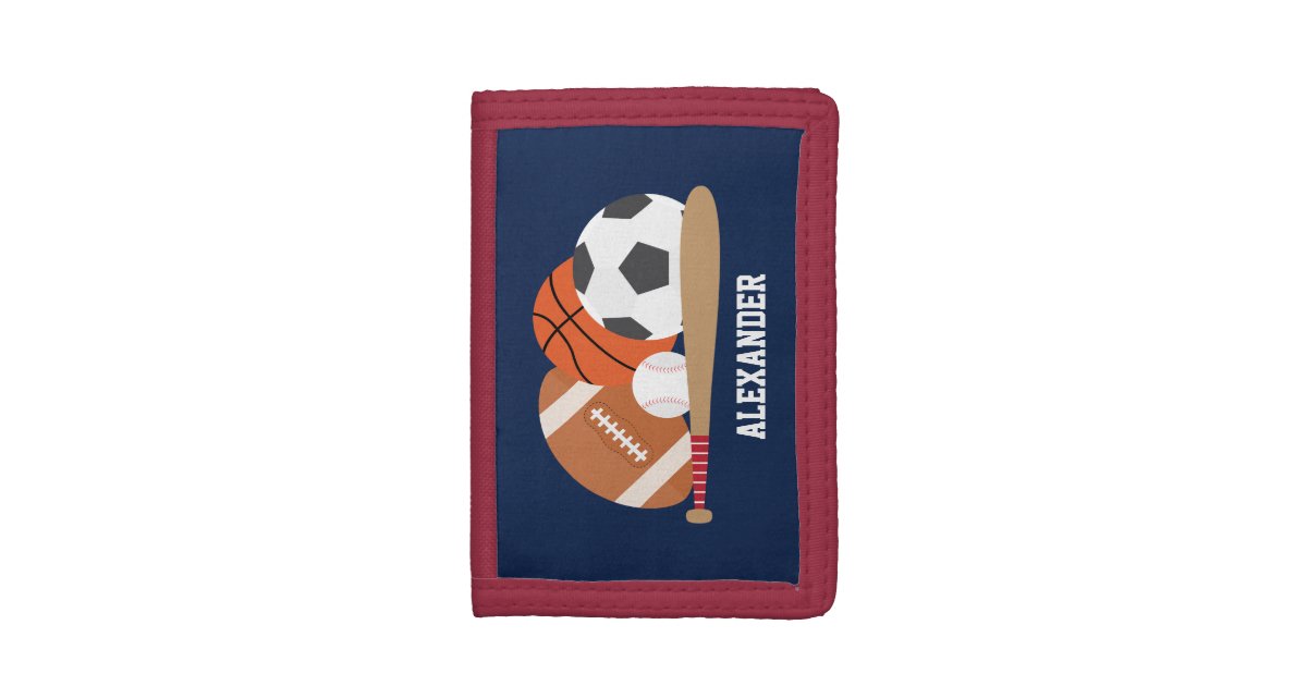 All Star Sports Trifold Wallet Zazzle