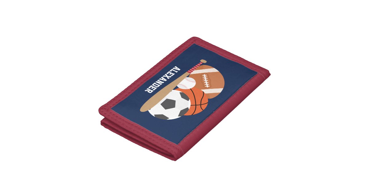 All Star Sports Trifold Wallet Zazzle