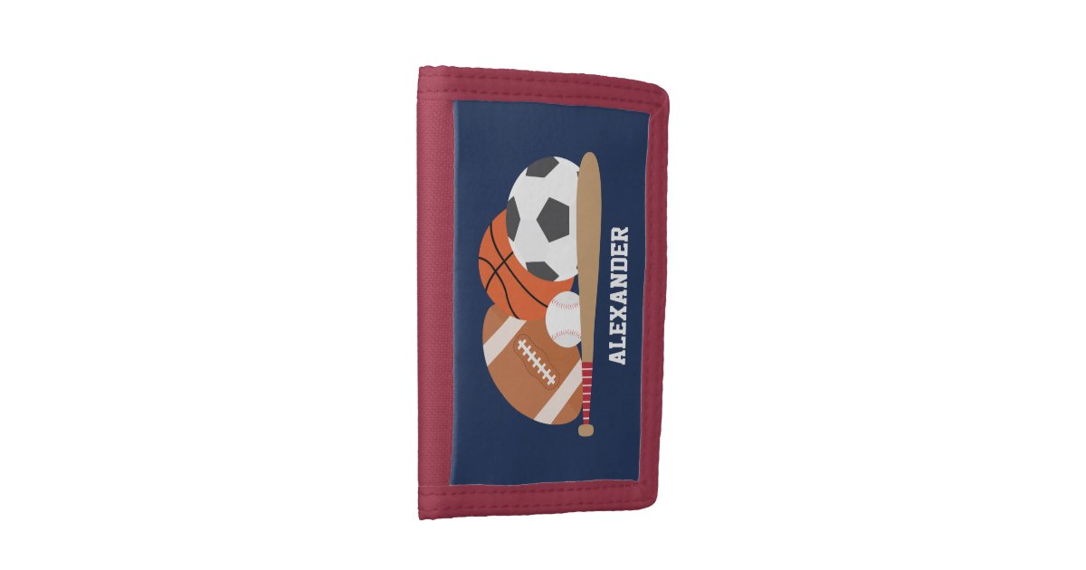 All Star Sports Trifold Wallet Zazzle