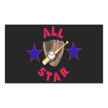 All Star Rectangular Sticker