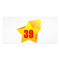 All Star Thirty Nine years old! Birthday Photo Card Template