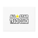 All Star Track Coach Postcard