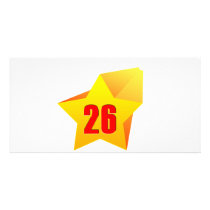 All Star Twenty Six years old! Birthday Customized Photo Card