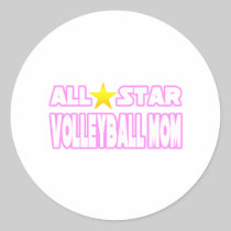 All Star Volleyball Mom Stickers