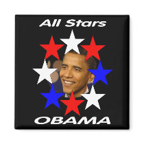 ALL STARS OBAMA Commemorative magnets by Obama_Keepsakes ALL STARS OBAMA Commemorative magnets