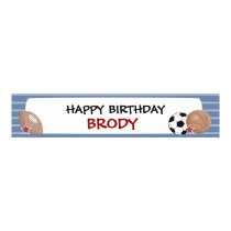 ALL STARS Sports Birthday or Baby Shower Banner posters