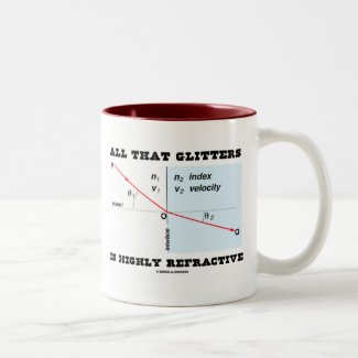 All That Glitters Is Highly Refractive (Physics) Coffee Mugs