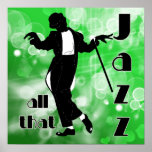 All That Jazz In Green Print