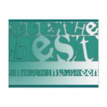 All the best - Think Green postcards