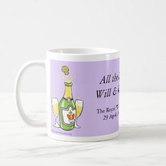 'All the best, Will & Kate' Royal Wedding mug mug
