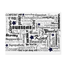 All the Good Things About You Postcard