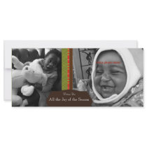 All the Joy Photo Card Rack Card Design