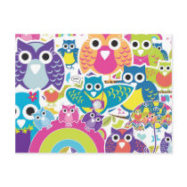 all the owls postcards