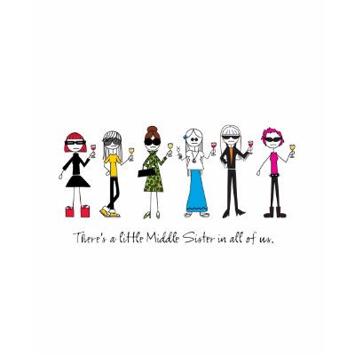 All the Sisters T-shirt by middlesister