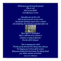 All the tears you let touch the...Poem/Lyrics Post posters
