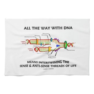 All The Way With DNA Intertwining Sense Anti-Sense Towels