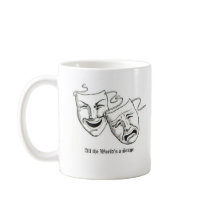 all the worlds a stage coffee mug