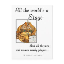 All the worlds a stage postcards