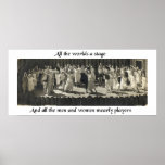 All The World's A Stage Poster