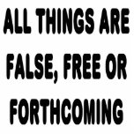 All Things Are False, Free Or Forthcoming Photo Cutouts