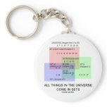 All Things In The Universe Come In Sets Key Chains