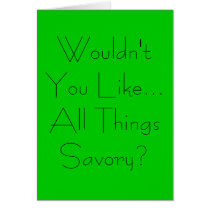 All Things Savory cards