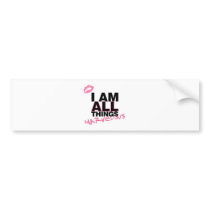 All Things White bumper stickers