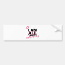 All Things White Bumper Stickers