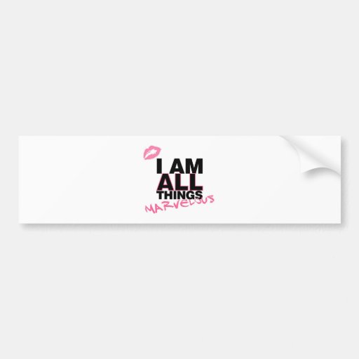 All Things White Bumper Stickers