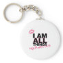 All Things White Key Chain