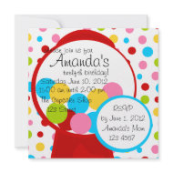 All Those Gumballs! invitation